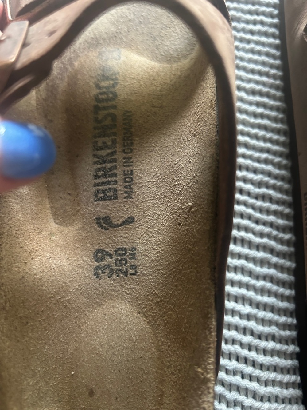 Birkenstock Brown Leather Double-Strap Slide Sandals - Picture 2 of 5